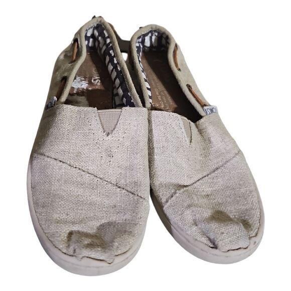 TOMS Kids Bimini Natural Burlap Classic - Size 12Y‎ - Picture 2 of 8